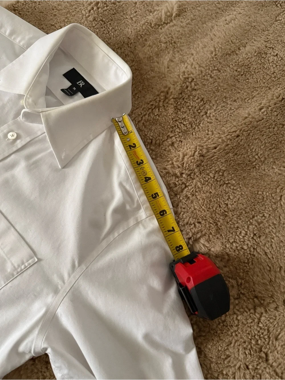 Banana Republic Men's White Button-Down Dress Shirt